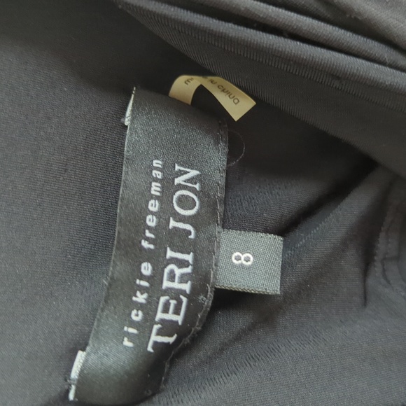 RICKIE FREEMAN TERI JON. Black Dress Size 8 NWT - Picture 8 of 9